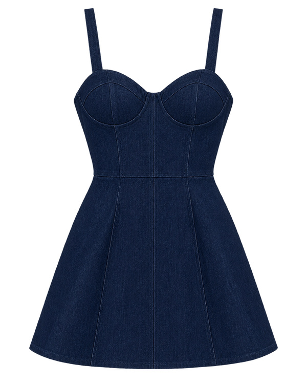 Dovie Corset Denim Dress