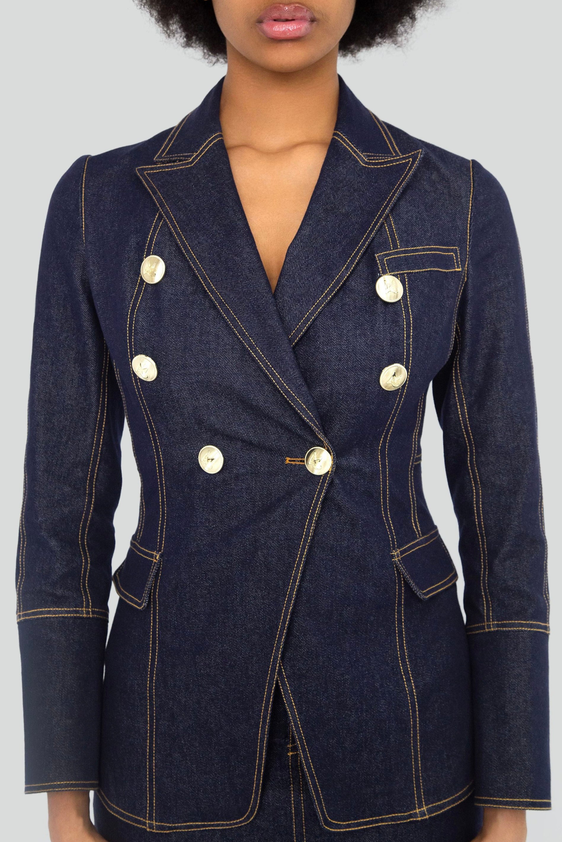 Brontë Denim Corset Blazer