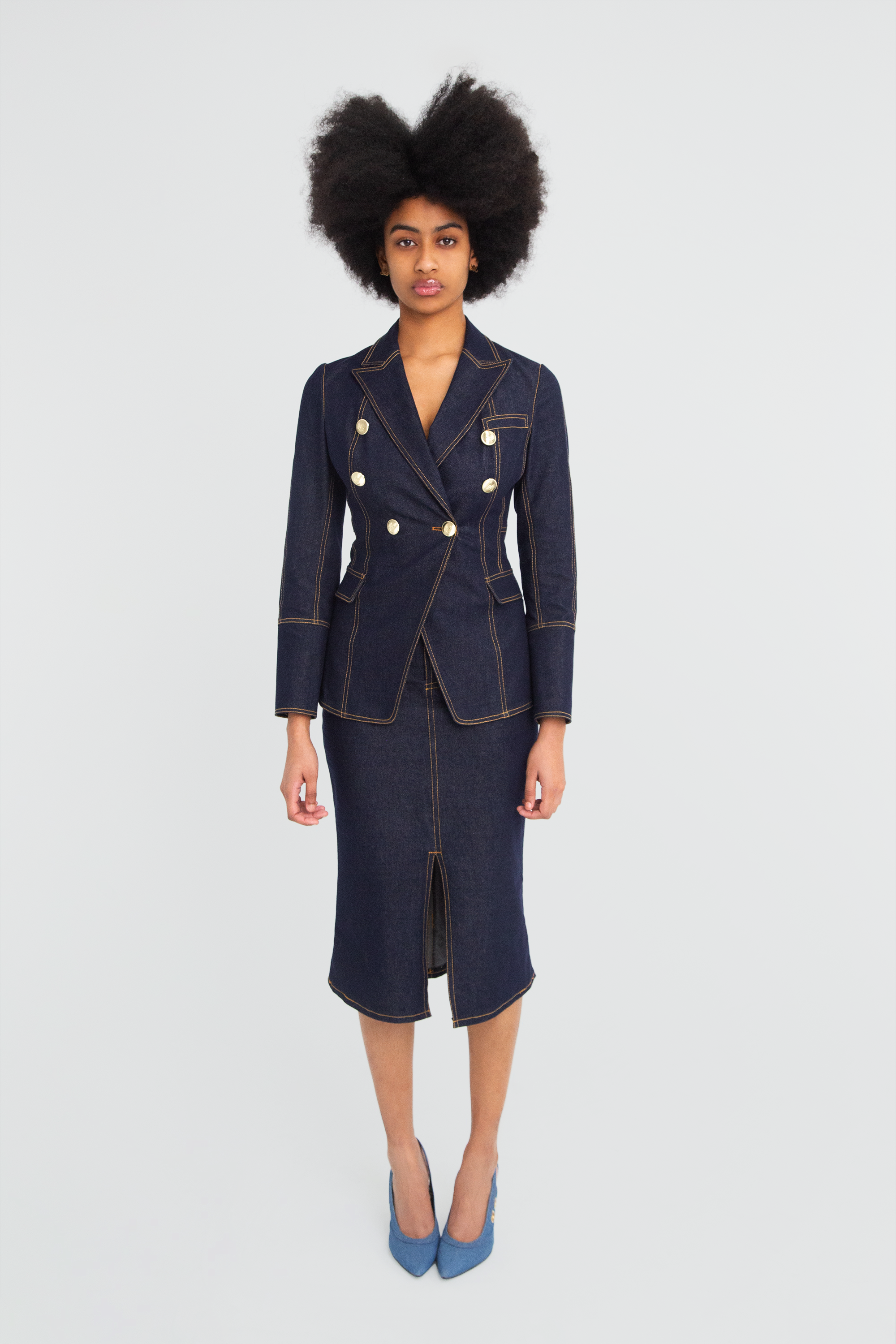 Bronte Denim Corset Skirt-3