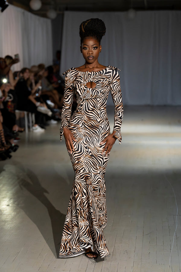 Giselle Animal Print Dress