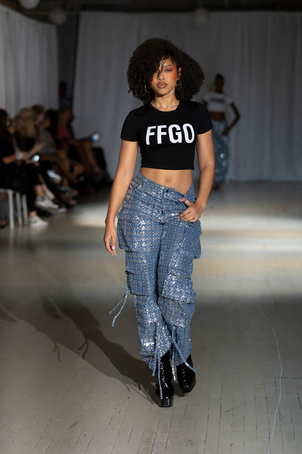 FFGO Cropped Black T-shirt