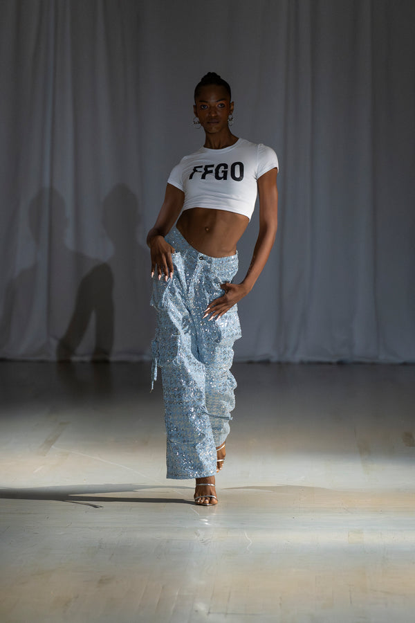 FFGO Cropped White T-shirt