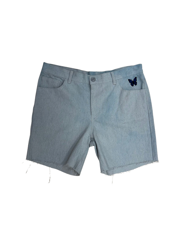 Butterfly Denim Shorts