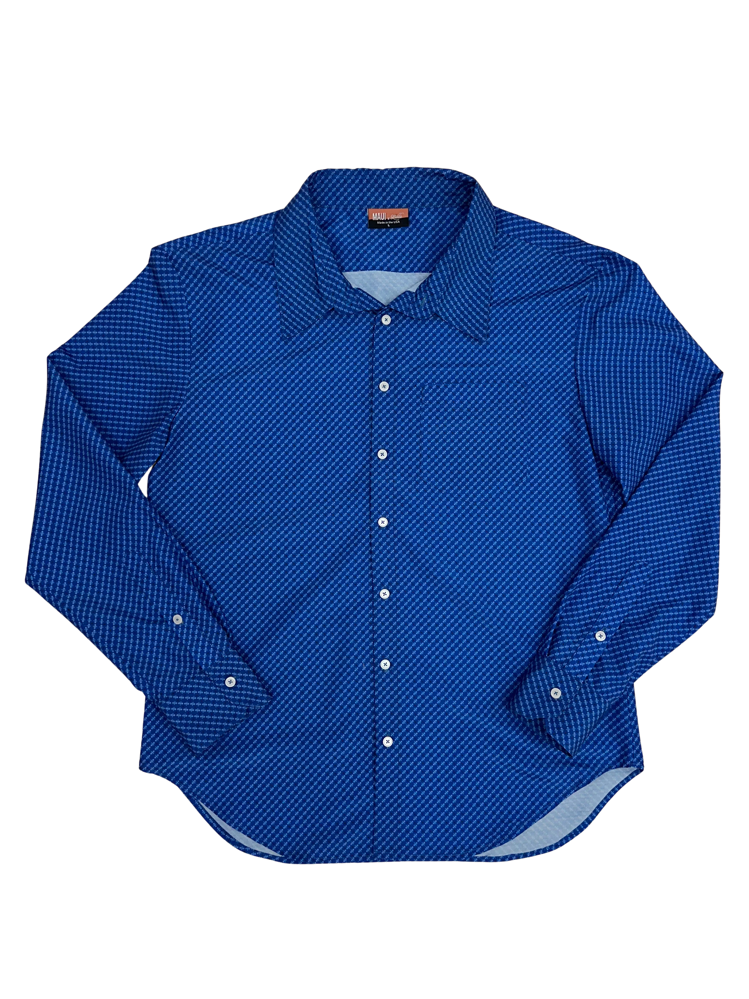 Blue Button Up Long Sleeve-thumbmail-1
