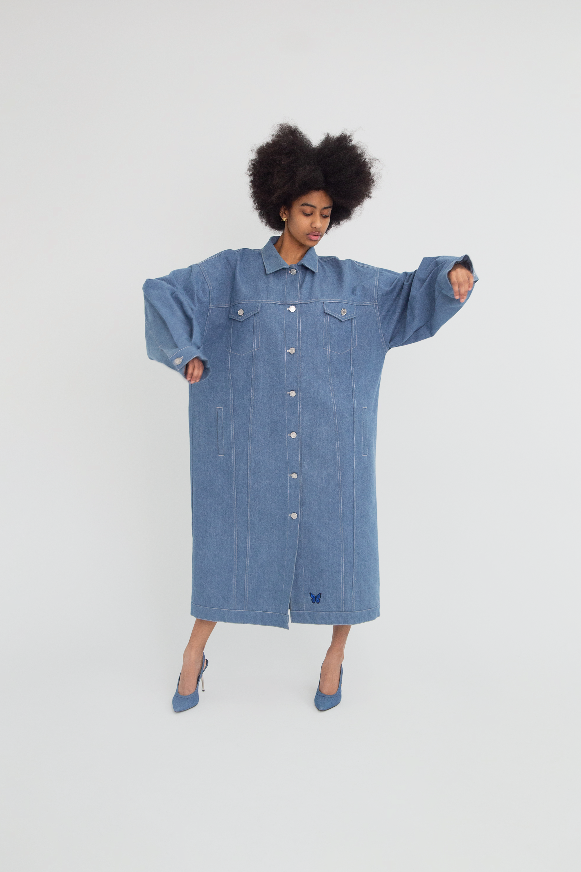 All-Star Women's Oversized Denim Jacket-4